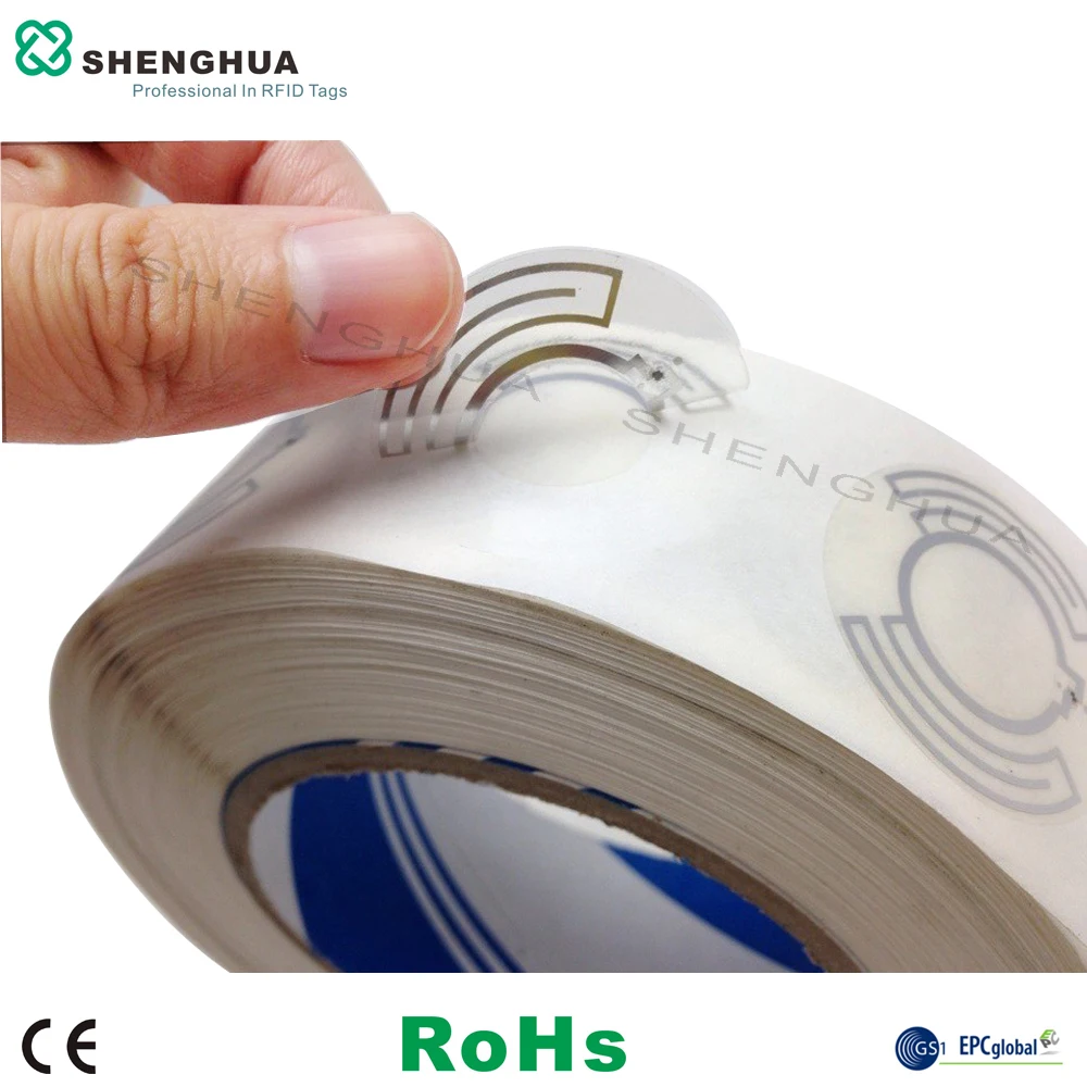 uhf rfid sticker for cd vcd dvd anti theft data sticker for cd