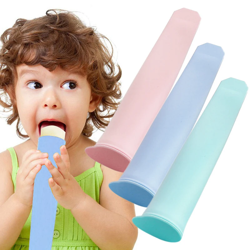 

Silicone Ice Stick Molds Form for Ice Cream Maker DIY Summer Frozen Ice Cream Mold Kitchen Tools Popsicle Maker Lolly Mould New