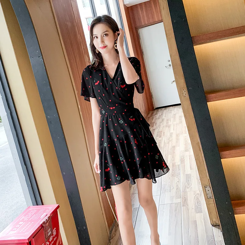 2019 Vrouwen Zomer V-hals Vintage Boho Lange Maxi Chiffon Jurk Strand Jurk beste kwaliteit 2019 Vrouwen Zomer V-hals Vintage Boho Lange Maxi Chiffon Jurk Strand Jurk beste kwaliteit