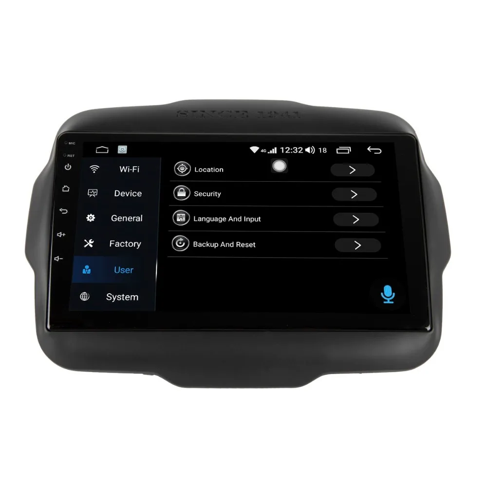 

9'' Android 8.0 Car Radio GPS Navigation Player For Jeep Renegade 2016-2018 Multimedia WIFI Carplay