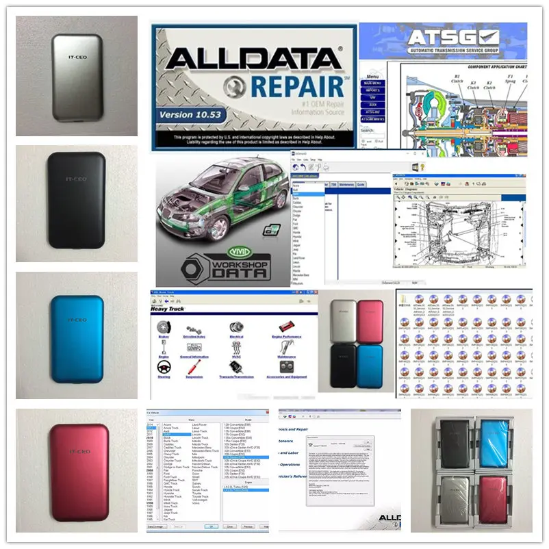 Alldata Новое поступление 10,53 в Alldata и Mitchell ondemand программное обеспечение+ vivid workshop alldata тяжелый грузовик с установкой видео