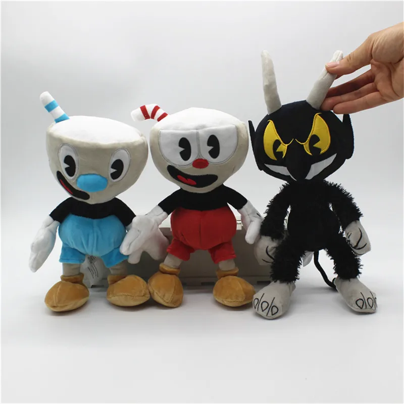 Cuphead игрушка плюшевая игра Cuphead Chalice Mugman BOSS King Dice Ms. Chalice Puphead figura kawaii кукла 25-36cmfor подарок