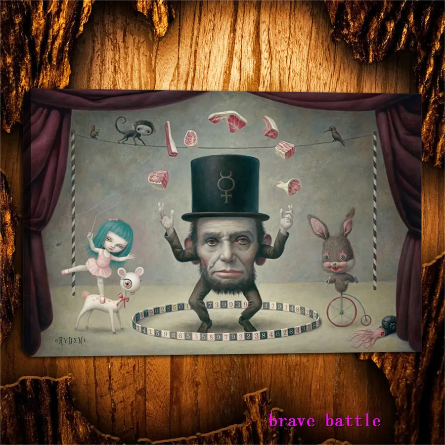 Mark Ryden Childish Strange Dark World Canvas Painting Living Room Bedroom Home Decor Modern Mural Art Oil #189 | Дом и сад