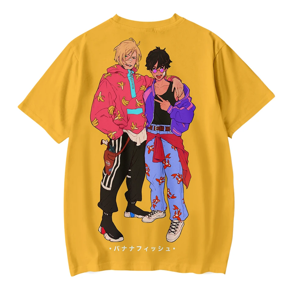 NEW 3D BANANA FISH fashion Tshirt Yellow Kpop Casual hot Style Boys and Girls Tshirts trend Summer Anime Soft Kids Tshirt