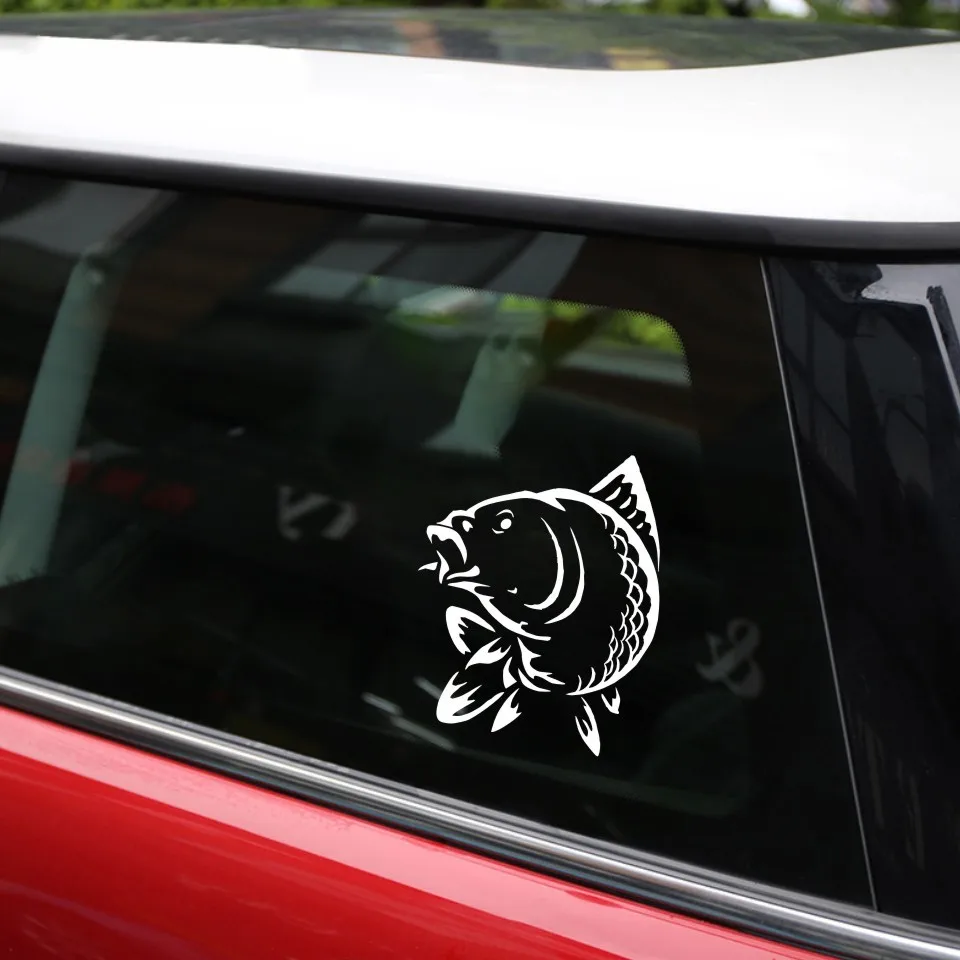 Cunymagos Marine Animal Fish Funny Car Sticker Fashion Car Styling Decoration Accessories Sticker BlackSilverLaser 12.315 (11)