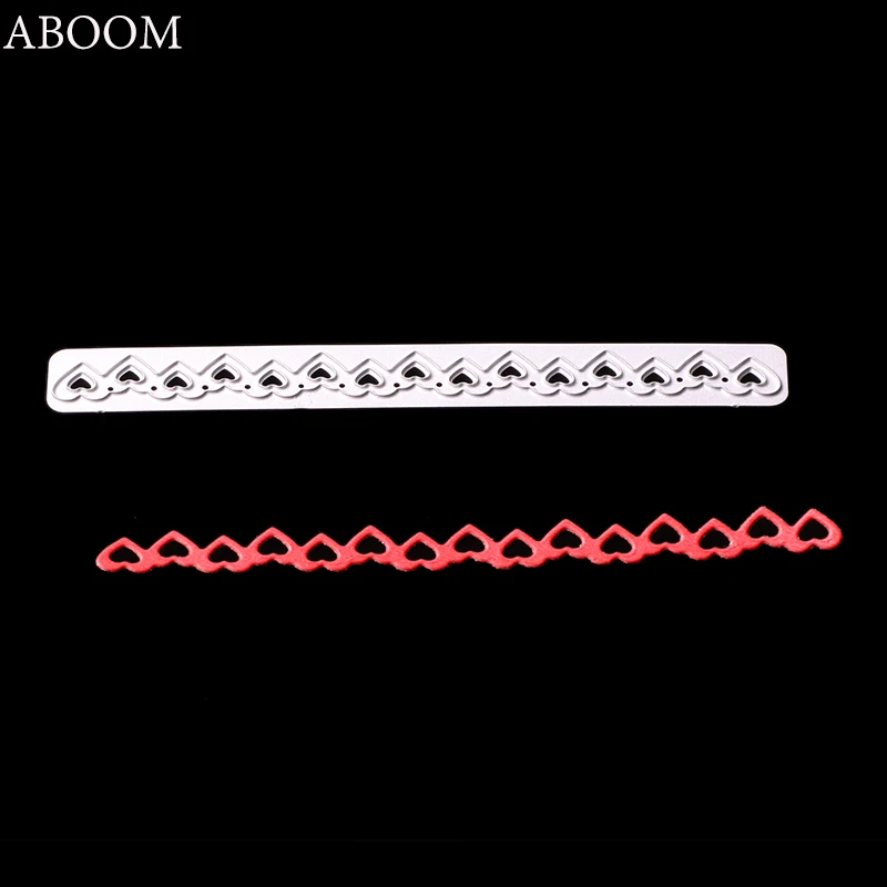 ABOOM Новые DIY штампы для резки металла тиснение трафарет сердца линии высечки