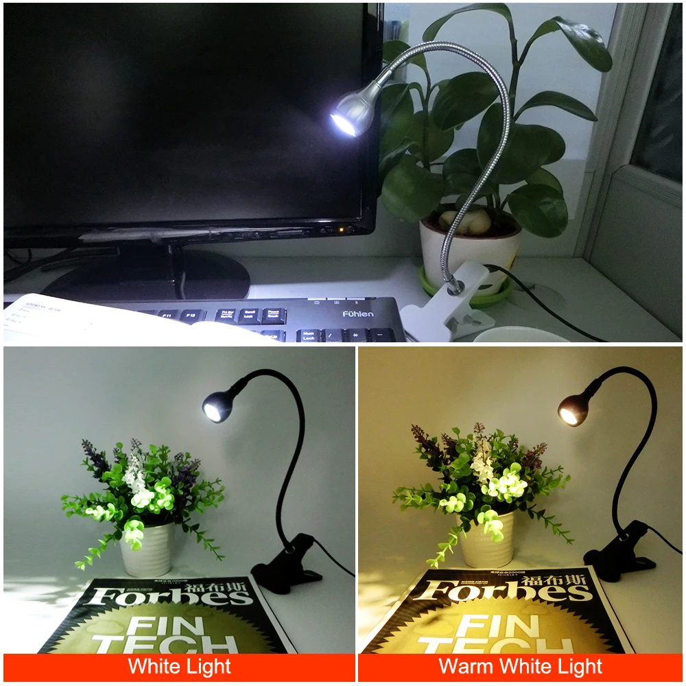 USB Power Clip Holder LED Book Light Desk Lamp 1W Flexible LED Reading Book Lamp Switch On/Off Table Lamp for Bedroom Study Room USB Power Clip Holder LED Book Light Desk Lamp 1W Flexible LED Reading Book Lamp Switch On/Off Table Lamp for Bedroom Study Room