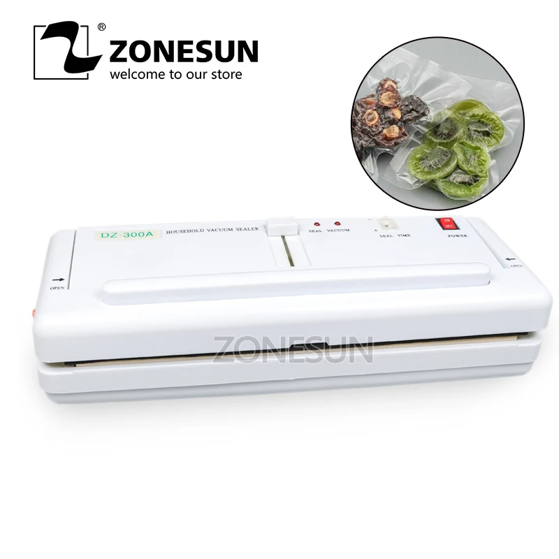 ZONESUN DZ-300A запайки вакуумный упаковщик пищевая вакуумная пластиковый мешок алюминиевые мешки вакуумный упаковщик упаковочная машина