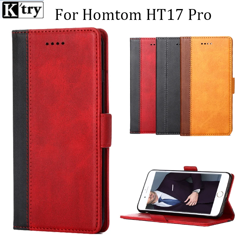 

Wallet PU For Homtom HT17 Pro Cases Original Leather Back Cover Case For Homtom HT17Pro 5.5" Flip Protective Phone Bag