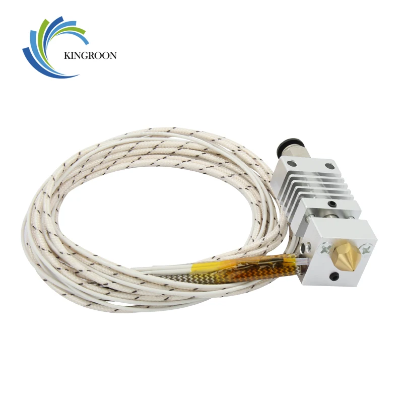 KINGROON CR10 Hotend الطارد لمسافات طويلة V6 البثق J-رئيس الحرارية الحرارة كسر الحلق 1.75 ملليمتر CR10 3D طابعة reprap أجزاء