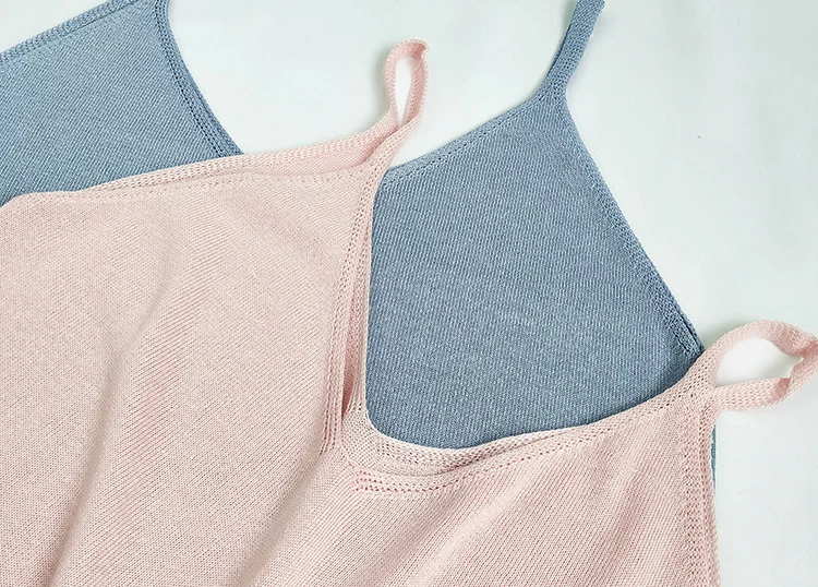 Вязанные топы без рукавов для женщин, лето размера плюс 4XL, свободные женские вязанные майки, женский топ на бретелях