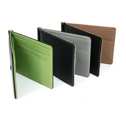 

New fashion men wallets creative short Dollar purse magic money clip Synthetic Leather solid thin card cover wallet hot JQ1510