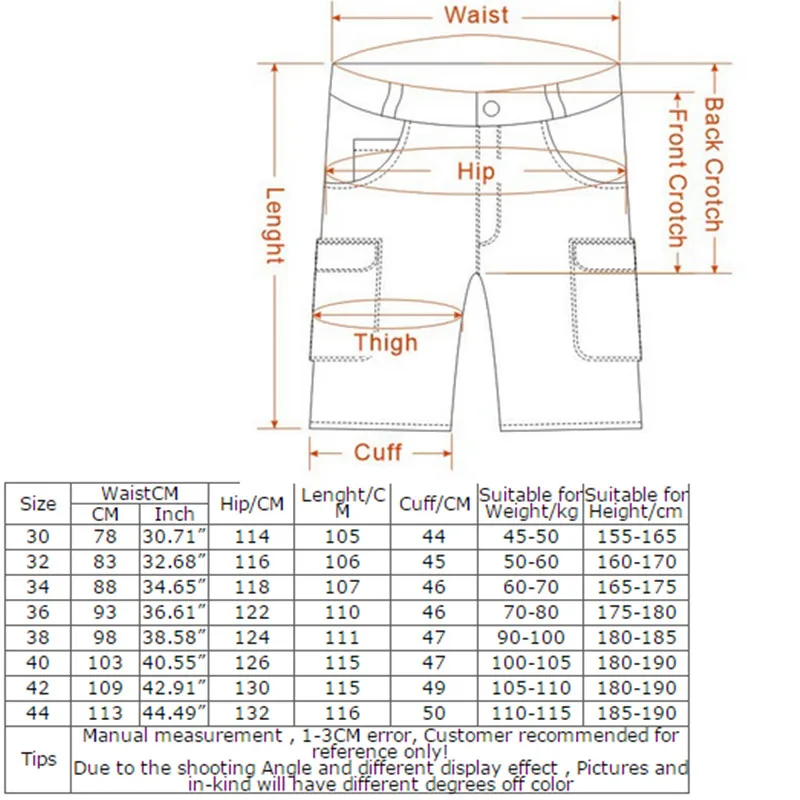 30-44 Plus size Men's Cargo Pants Casual Multi Pocket Military Tactical Long Full Length Trousers