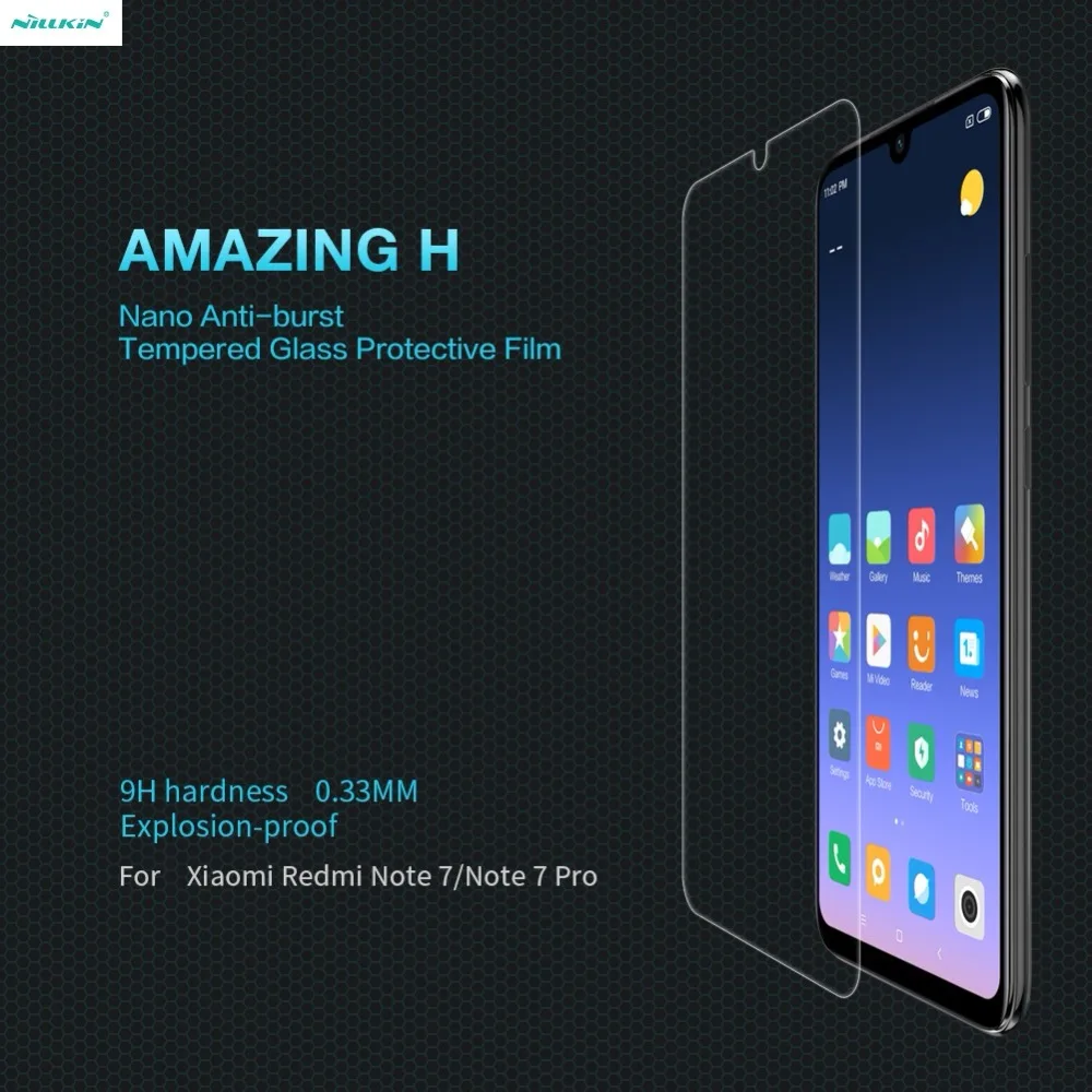

Nillkin Amazing H 0.33MM Anti-Explosion Glass Tempered Glass Screen Protector For Xiaomi Redmi Note 7/Note 7 Pro