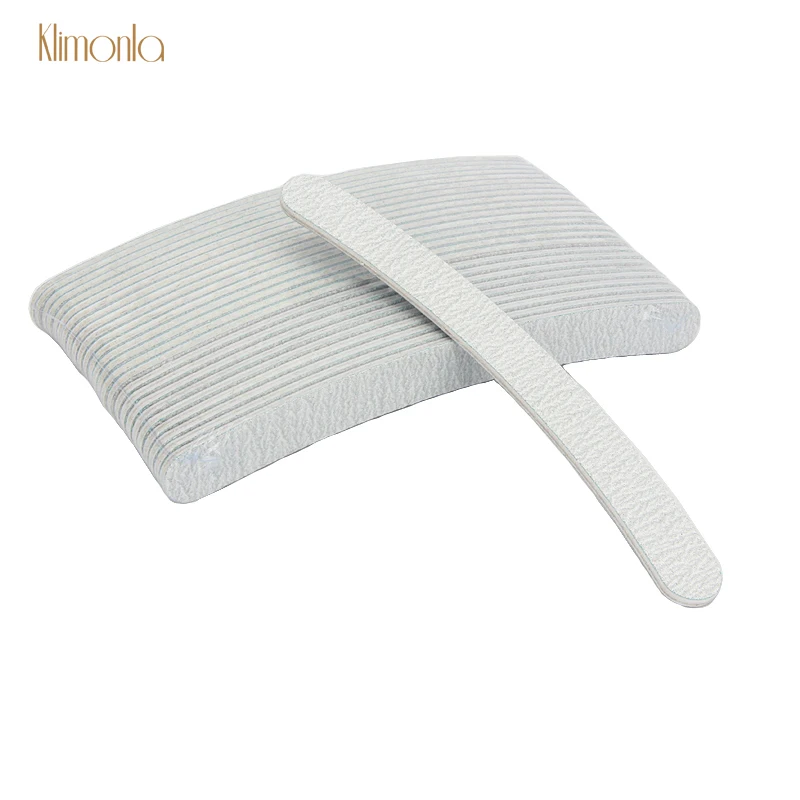 

20pcs Gray Nail File Sandpaper 100/180 Sanding Buffer For UV Gel Nail Polisher Trimmer Files Finger Care Manicure Beauty Tools