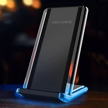 СВЕТОДИОДНЫЙ беспроводной зарядный стенд для быстрой зарядки QI для IPhone X XR XS 11 Pro Max 8Plus Samsung Note 10 8 S10 S9 S8 S7 Base