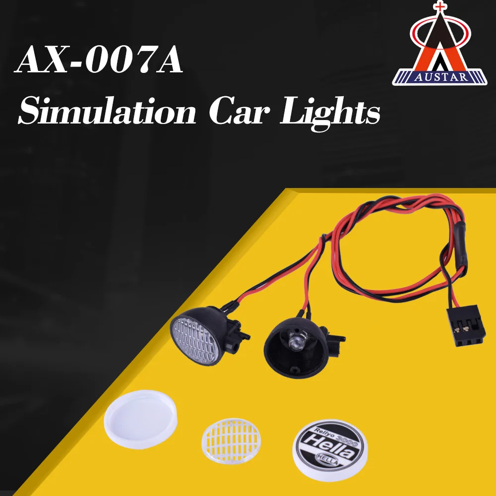 

AUSTAR AX-007A Ultra Bright LED Round Light Lamp For RC Climbing Off-road Cars Model Vehicle HSP TAMIYA CC01 4WD Axial SCX10