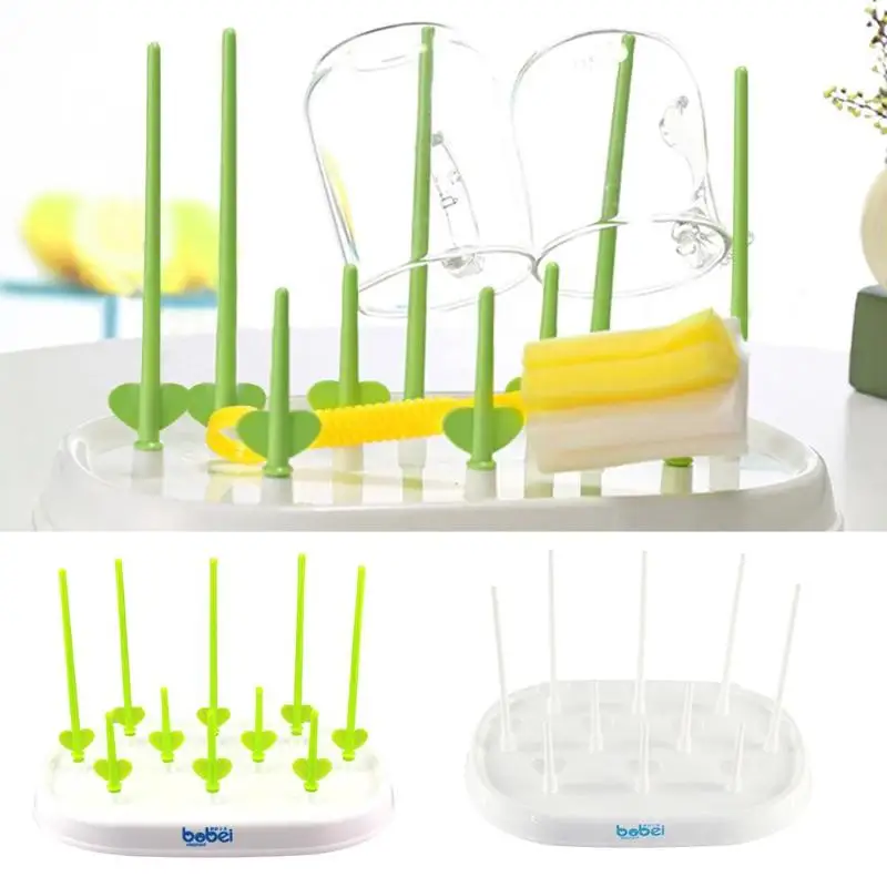 

Milk Bottles Drying Rack Baby Feeding Bottles Cleaning Dryer Cup Holder Glass Cup Countertop Drying Rack Holder Dryer