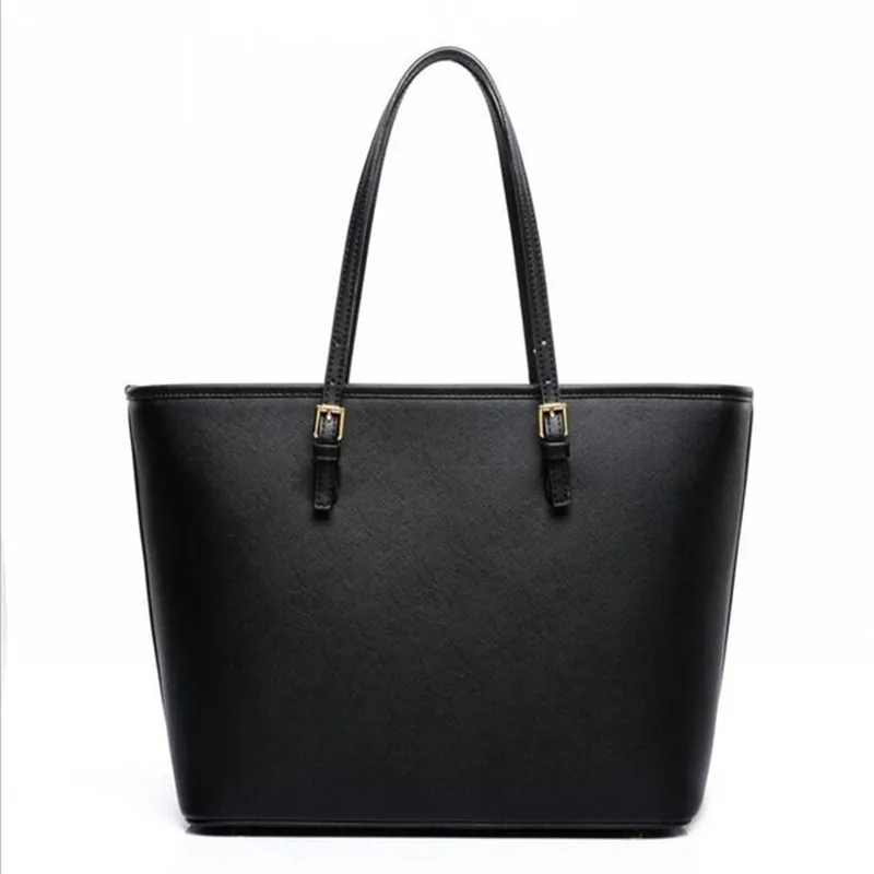 Günstig Große Tasche 2019 mode frauen pu leder handtasche kurze schulter tasche schwarz weiß große kapazität luxus tote shopper tasche designer