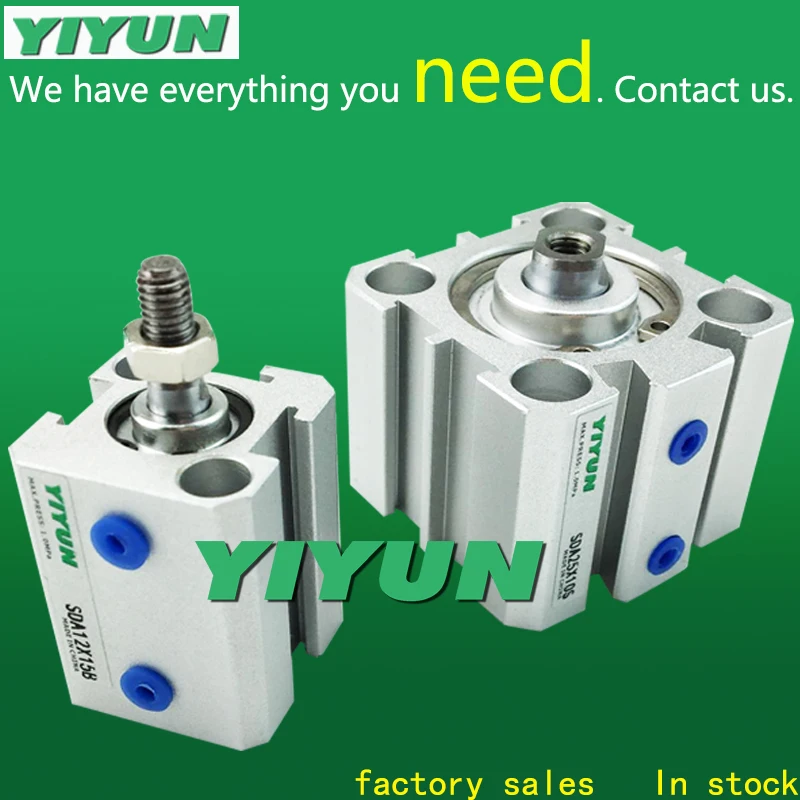 

SDA63X5SB SDA63X10SB SDA63X15SB SDA63X20SB YIYUN air cylinder pneumatic component air tools SDA series