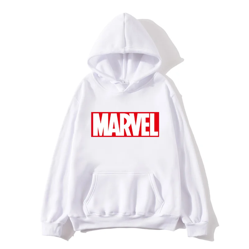 

2019 Autumn And Winter Brand Sweatshirts Men High Quality MARVEL Letter Printing Fashion Mens Hoodies Thickened Men's Hoodie