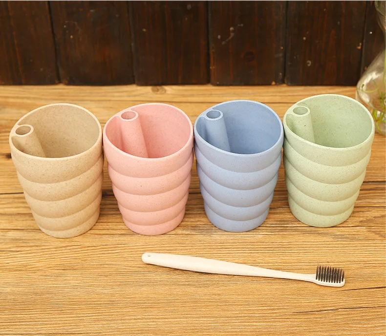 FEIGO спиральный стакан для зубной пасты Экологичные наборы для ванной в японском стиле толстые чашки держатель для зубных щеток промывочный стаканчик для зубной щетки F525