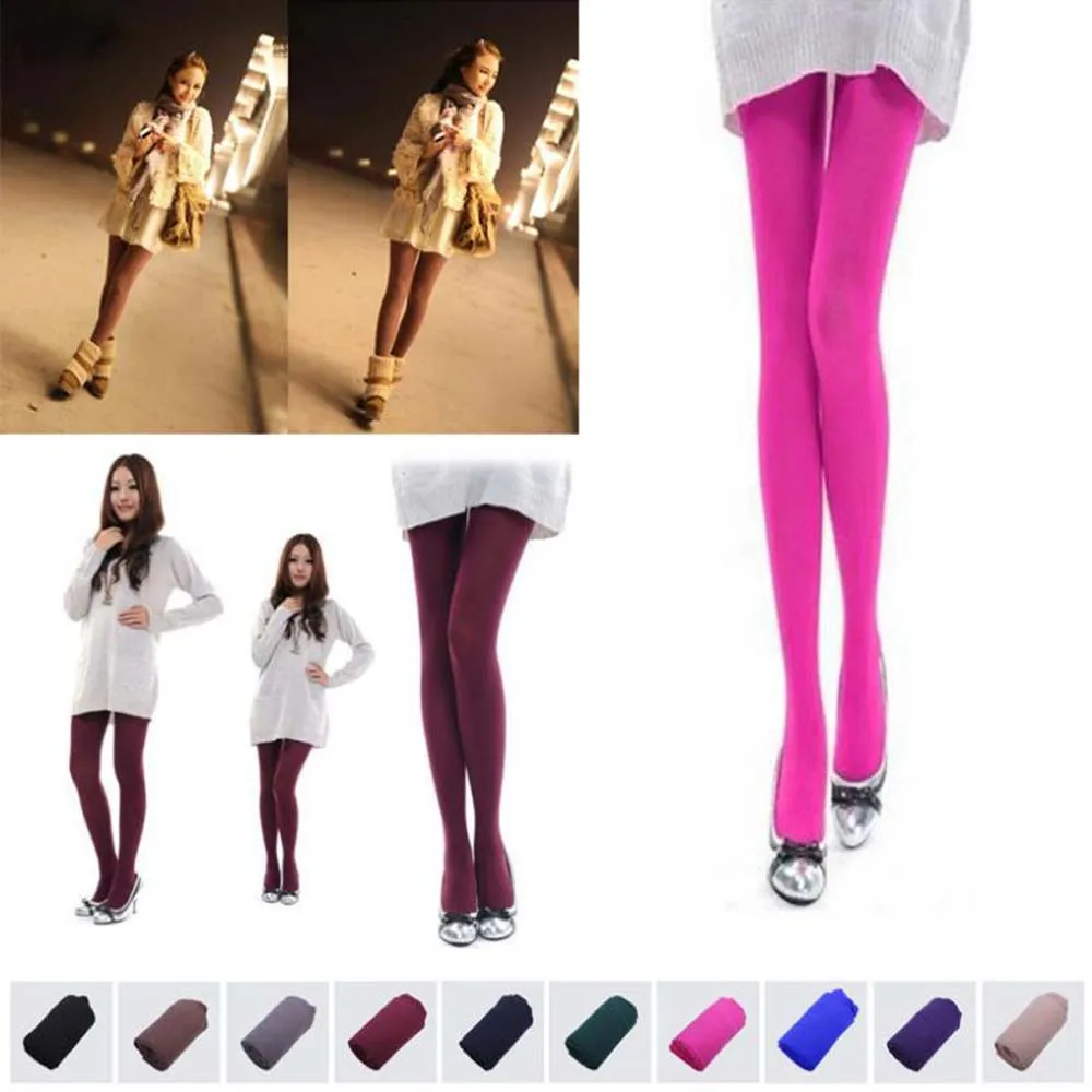 

Black(Beige) Sexy Leggins Women Nylon+Spandex Brand New Autumn And Winter Tights 10 Colors Fashion Best Sale