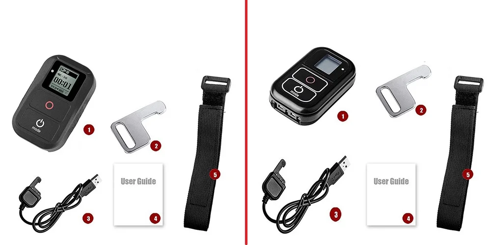 WiFi Remote Control For GoPro+Wireless RC Charging Cable+Remote Wrist Belt Accessories For GoPro Hero 54 Session He (9)