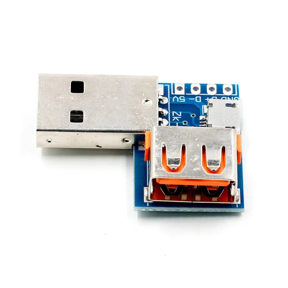 Стандартный Переходник USB Мама папа Micro на 4P плата адаптера терминала 2 54