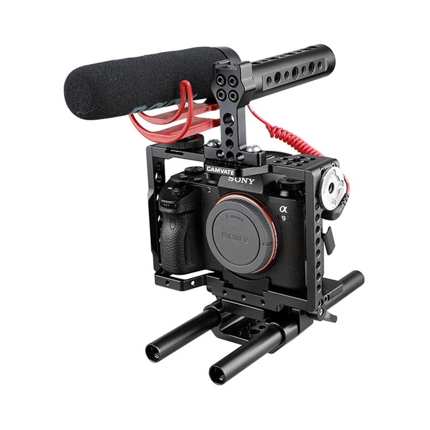Камера CAMVATE с ручкой сверху и двойным стержнем 15 мм для a7 II a7R a7S III a9 Series