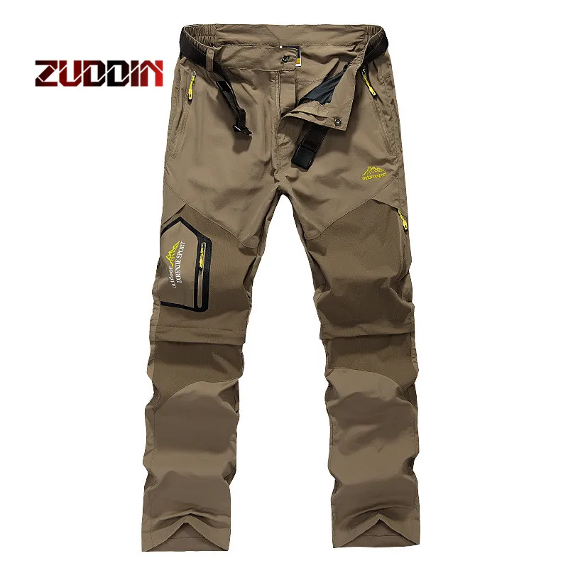 

Dropshipping Mens Summer Quick Dry Removable Pants Outdoor Brand Cloting Male Breathable Shorts Men Hiking Camping Trousers