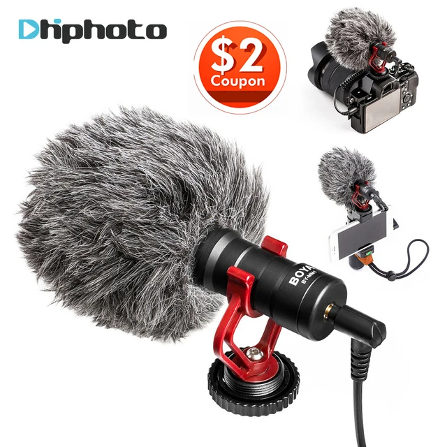 

BOYA BY-MM1 Lavalier Condenser Audio Video Microphone Recorder for iPhone Smartphone for Canon DSLR ZOOM Live Youtube Vlogging