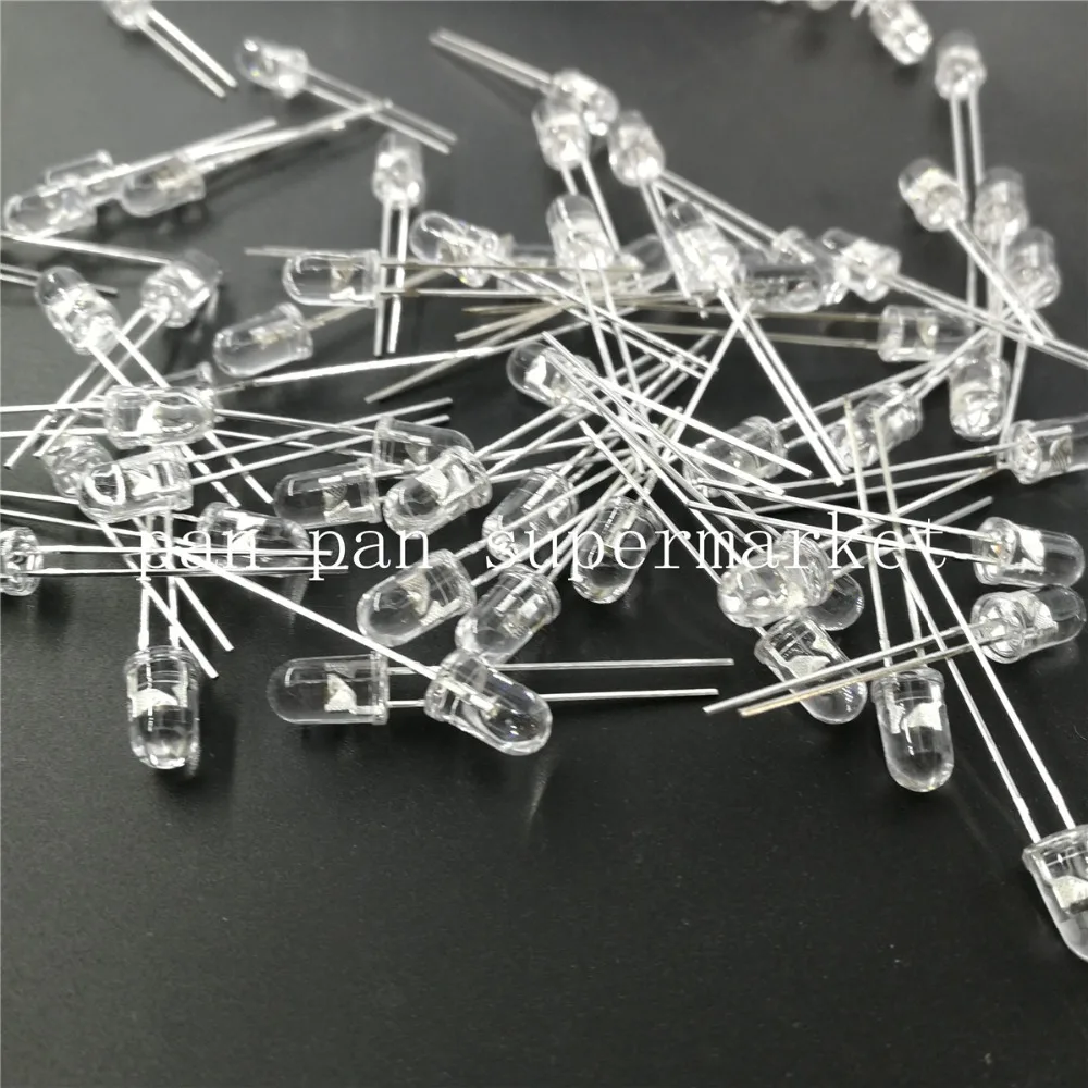 

100pcs 5mm Ultraviolet 395nm 400nm UV LED Diode Light Emitting Lamp 5 mm UVLED (Ultra Violet Purple 5 mm Round Water Clear Lens)
