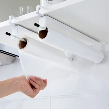 

Cabinet Free Punched Roll Paper Metal Rack Kitchen Napkins Hanger Kitchen Towel Rag Holder Plastic Wrap Storage Rack