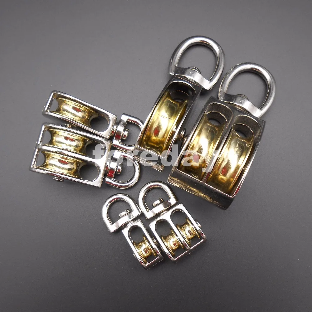 43MM 58MM 86MM Swivel Pulley Sheave Rigging Metal Lift Hoist Rope Hanging Lifting Wheel Fixed