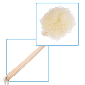 

Lengthening Wooden Handle Bath, Bathroom Shower Brush, Bath Rubbing Back Tool