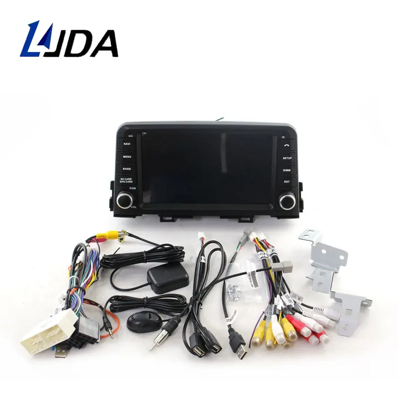 Perfect LJDA Android 9.1 Car DVD Player For KIA PICANTO MORNING 2017 2018 GPS Navigation 1 Din Car Radio Multimedia WIFI Stereo IPS RDS 4