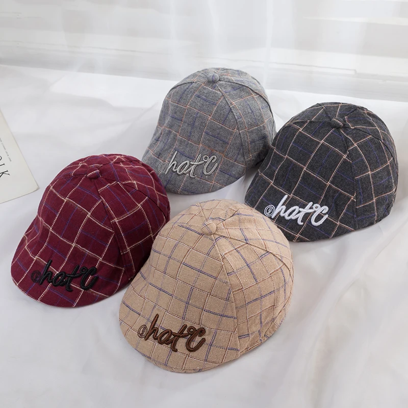 plaid cap