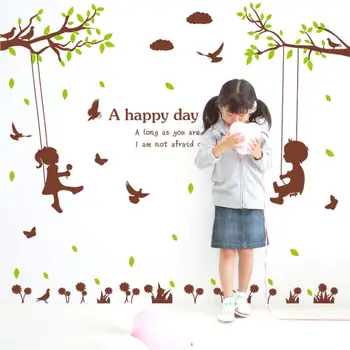 

New Arrival Baby Boy Girl Wall Sticker diy Mural Wall Decals Tree duvar Stickers Kids Rooms Posters Nursery Decoration XN050