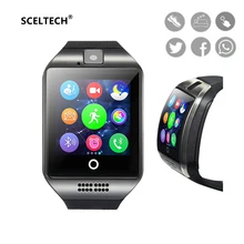 SCELTECH Sensible Watch Q1 Smartwatch Bluetooth Digital Wrist Sport Watch SIM Card Telephone With Males Digital camera For iPhone Android Samsung