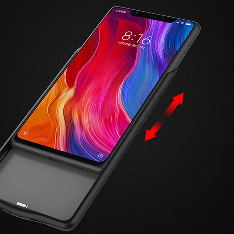 KOGNGU модное зарядное устройство чехол для Xiaomi Mi 8 6000 мАч назад клип батарея беспроводной быстрое зарядное устройство для Xiaomi Mi 8 SE 5000 мАч