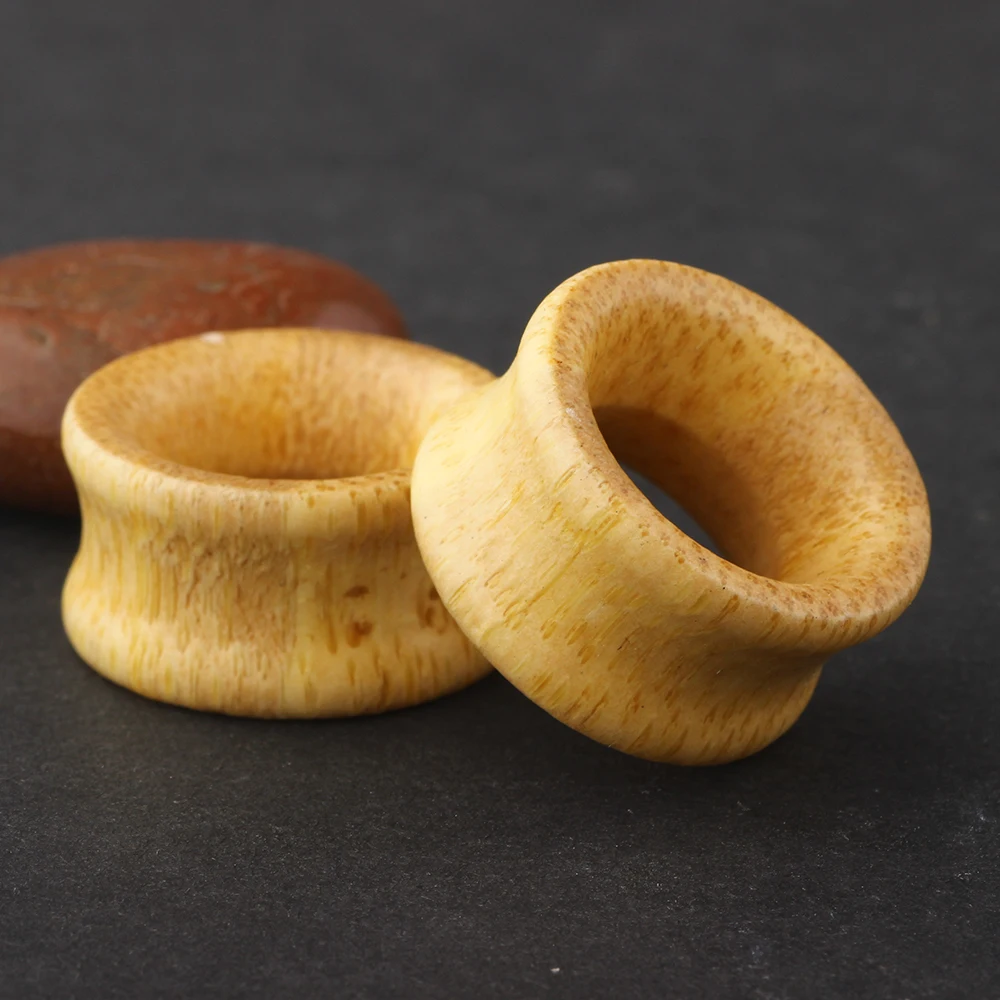 junlowpy tampão de túnel de ouvido de madeira de moda medidor de brinco mistura de jóias de piercing para túnel de peças