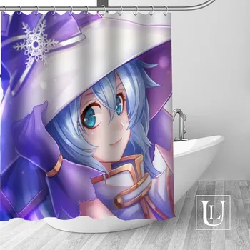 

Custom snow miku Curtain Fabric Modern Shower Curtain bathroom beautiful Curtains Bath decor Polyester Cloth Waterproof