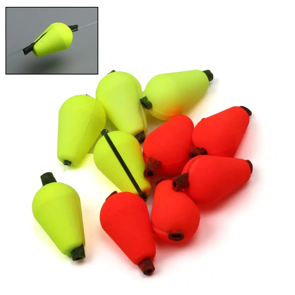 6pcs/lot Foma Tear Drop Fly Fishing Strike Indicator Float 14.4*9.9mm