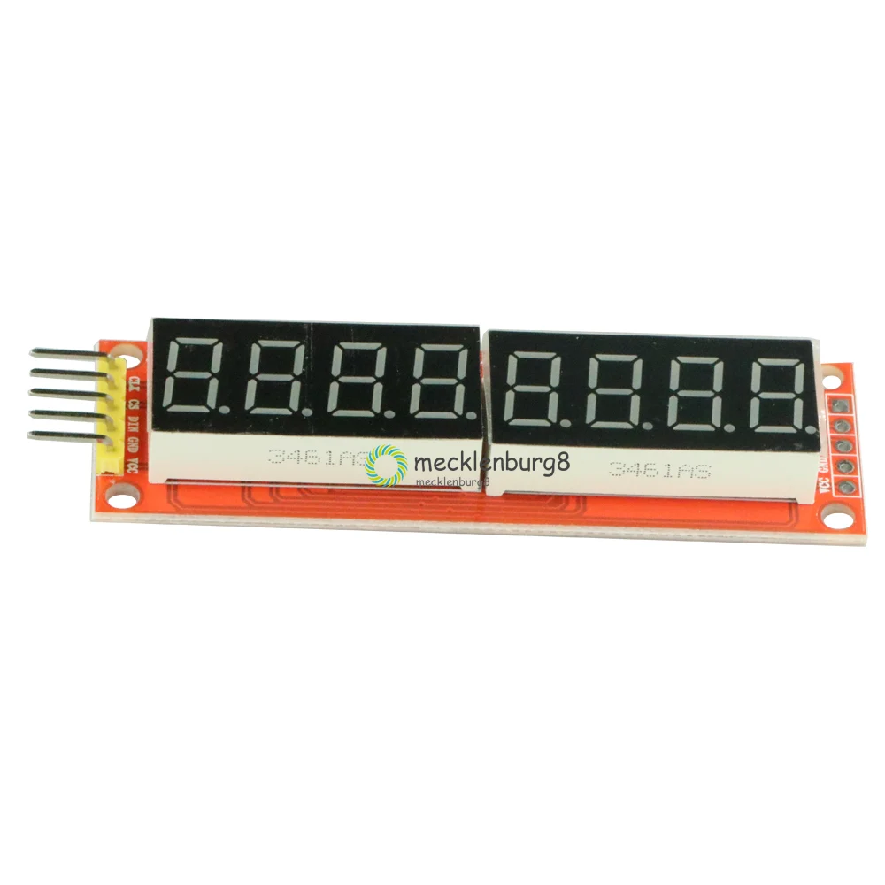 Светодиодный 8 значный дисплей max7218 7 сегментный SPI цифровой модуль управления