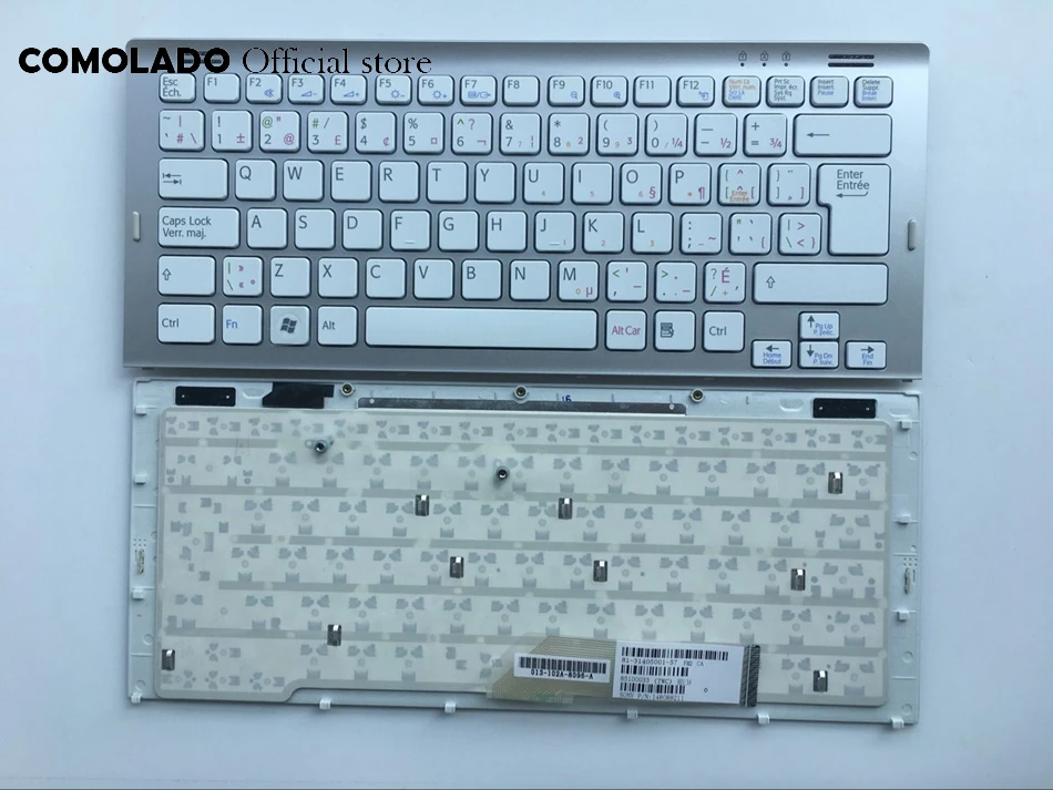 CF Канада-Французская клавиатура для Sony Vaio VGN-SR VGN SR черно-белая с серебристой