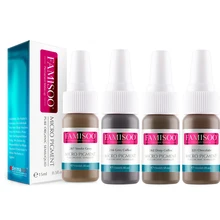 Famisoo 4 шт. бровей лайнер постоянный макияж прочный пигмент Microblading машина красота инструмент чернила эмульсии+ коробка