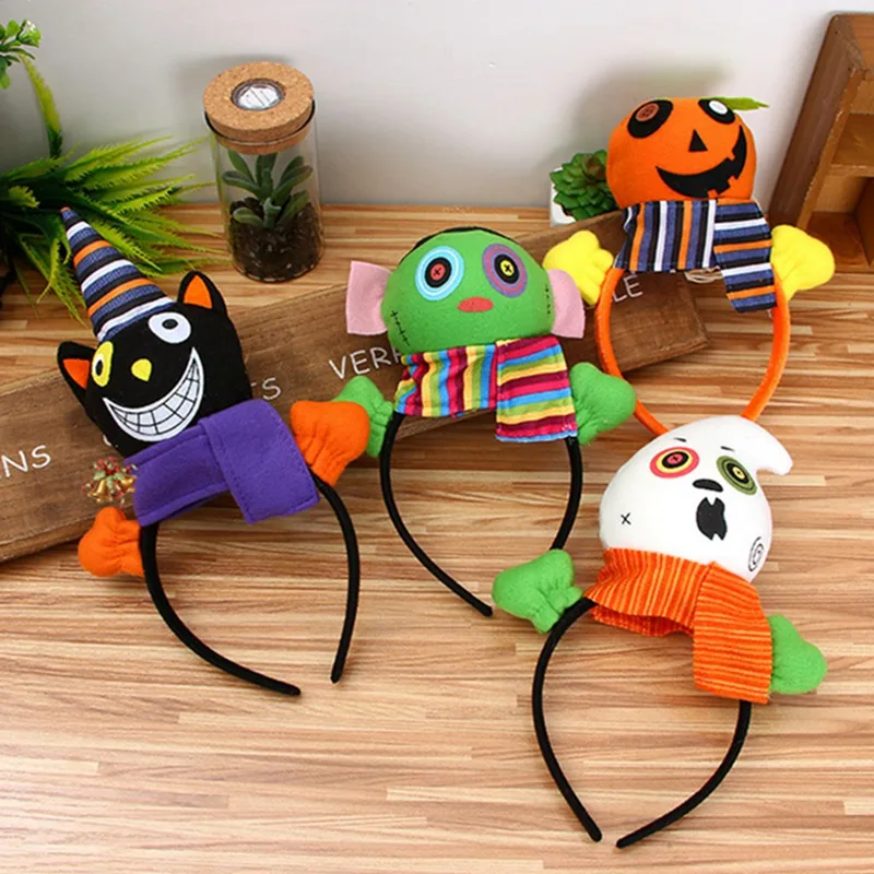 

Cute Scary Headwear Halloween Cosplay Night Party Fancy Head Accessories Carnival 2018 New Arrival 4 different Design