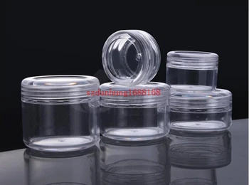 

Free Shipping 2000pcs 3g Transparent clear Cream Jar,3ml Clear Plastic jar, empty cosmetic containers