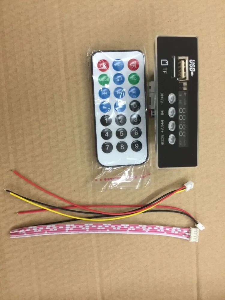 

7~12V Car Handsfree Bluetooth MP3 APE decode board with Bluetooth module FM MP3 KIT LED USB Audio card decoder DIY